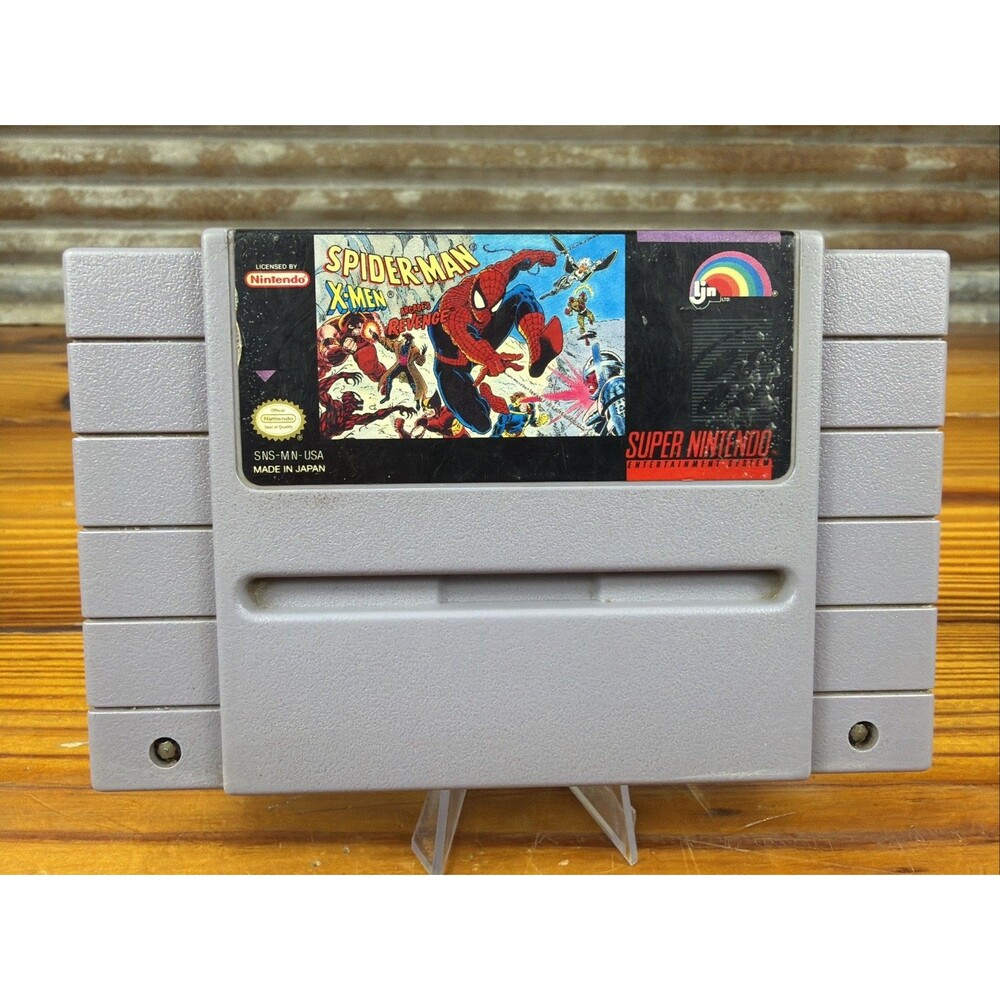 Spider-Man and The X-Men in Arcade's Revenge (SNES, 1992) - Tested Cart Only